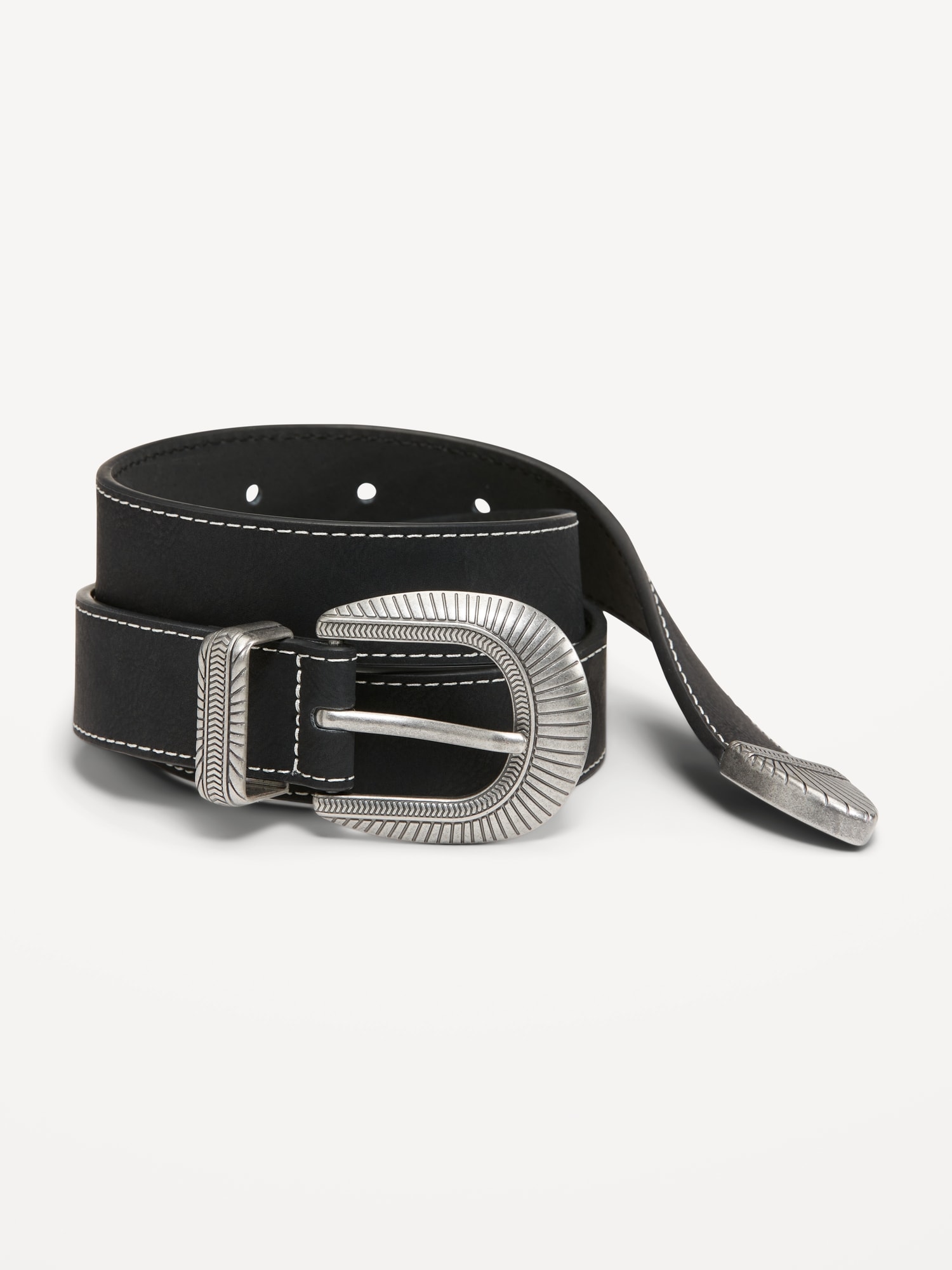 Faux Leather Heritage Belt | Old Navy