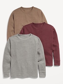 【SATIIIZ】Penner Stripe Knit Long Sleeve T-shirt Ryan Raw Seam Melange Crewneck Shirt – Nifty Genius
