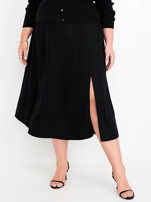 Image number 7 showing, Smocked-Waist Midi Skirt