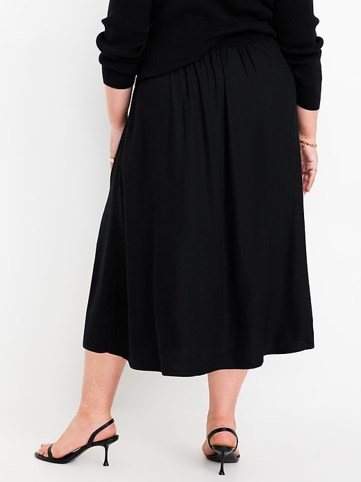 Image number 8 showing, Smocked-Waist Midi Skirt