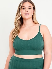 View large product image 7 of 8. Seamless Longline Bralette