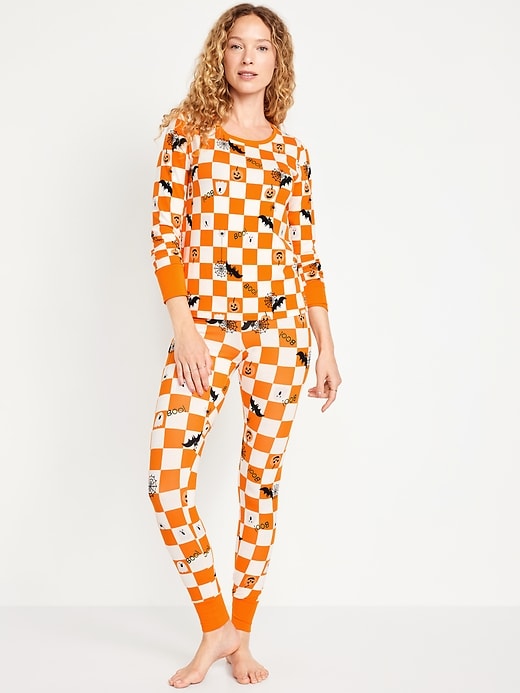 Image number 1 showing, Halloween Print Pajama Set