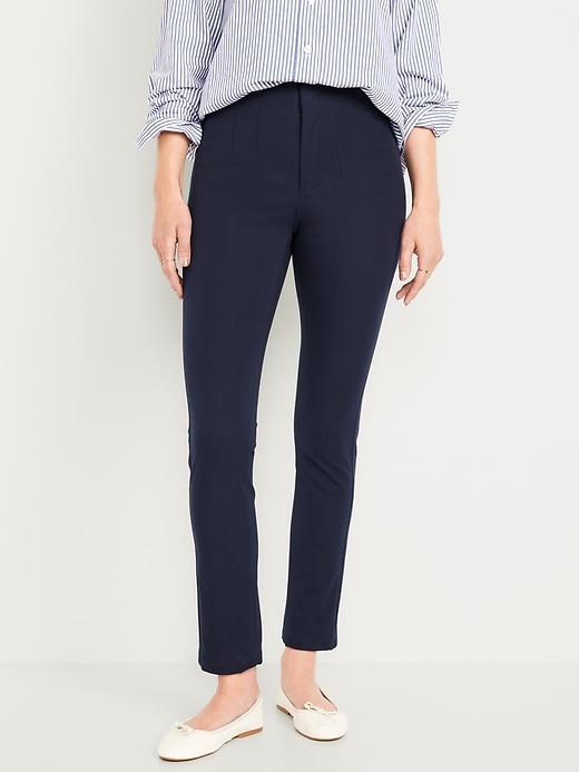 Image number 1 showing, Extra High-Waisted Polished Pixie Skinny Pants