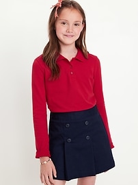 Image number 1 showing, Uniform Pique Polo Shirt for Girls