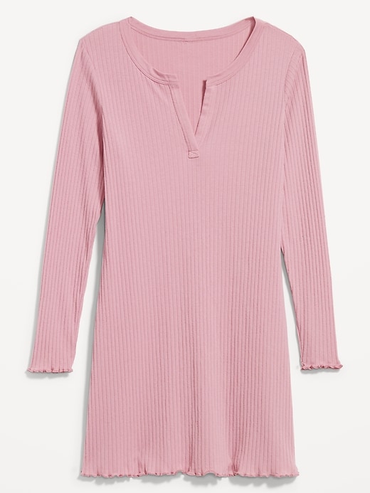 Image number 4 showing, Long-Sleeve Pointelle Nightgown