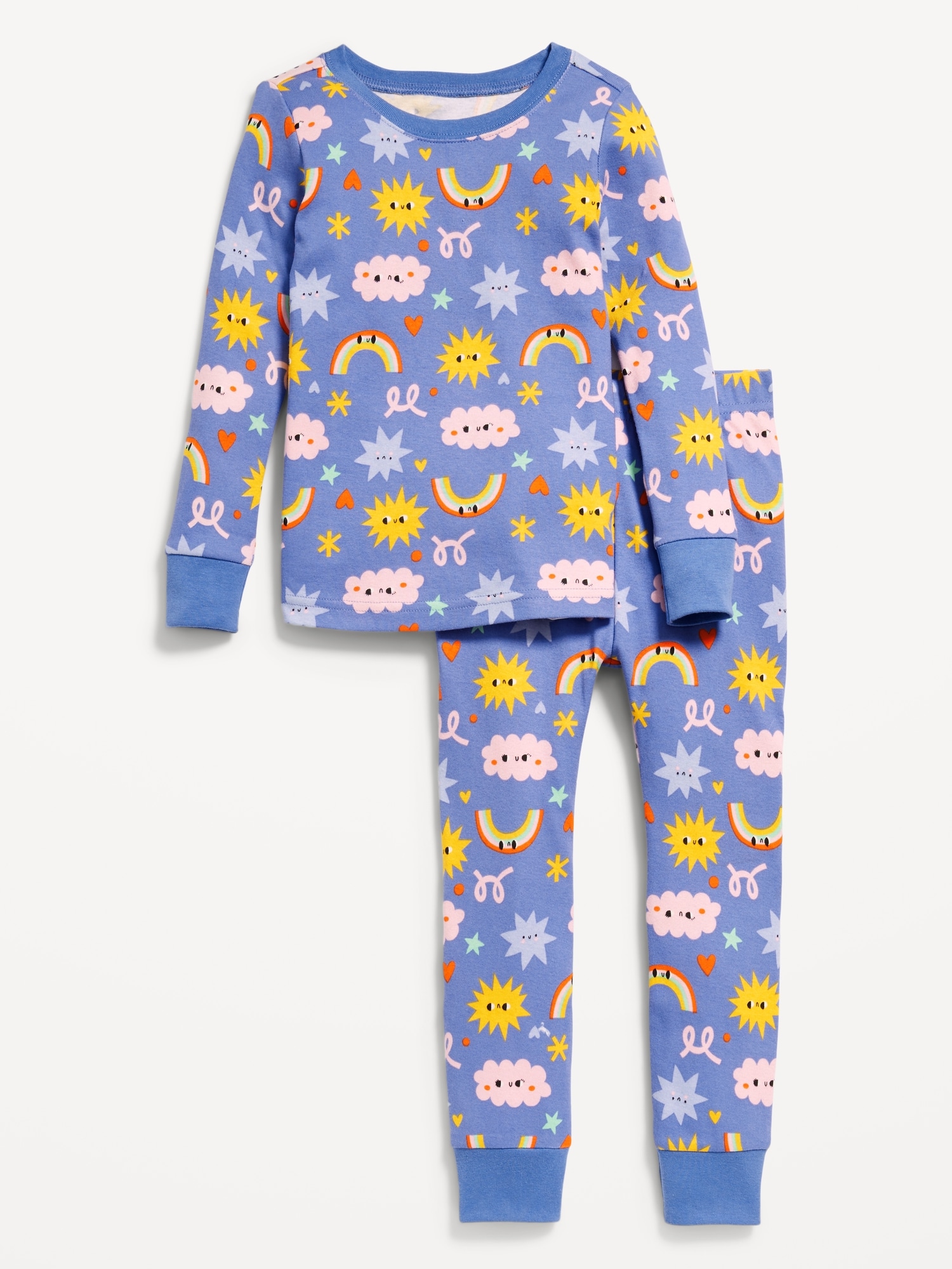 Snug-Fit Printed Pajama Set for Toddler & Baby