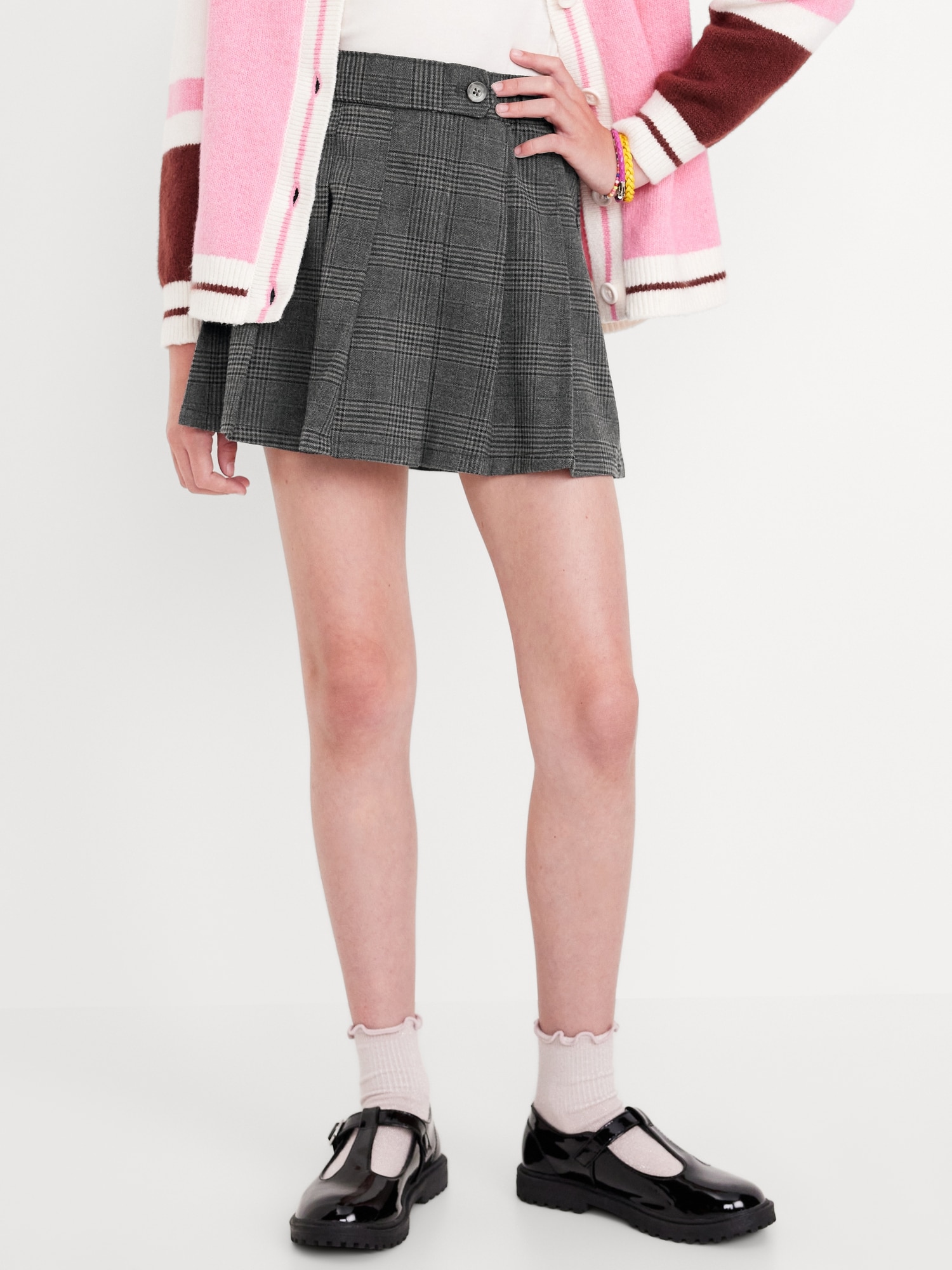 Plaid Pleated Skirt for Girls