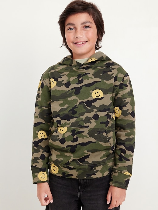 View large product image 1 of 4. Long-Sleeve Graphic Pullover Hoodie for Boys