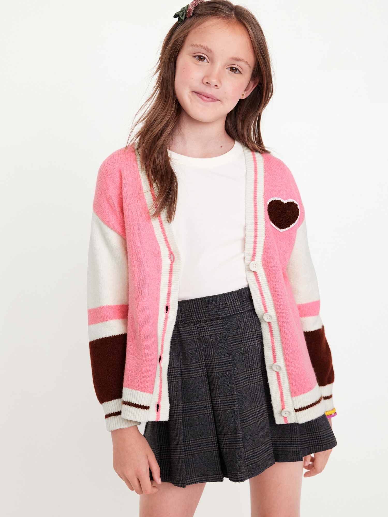 SoSoft Button-Front Cardigan Sweater for Girls