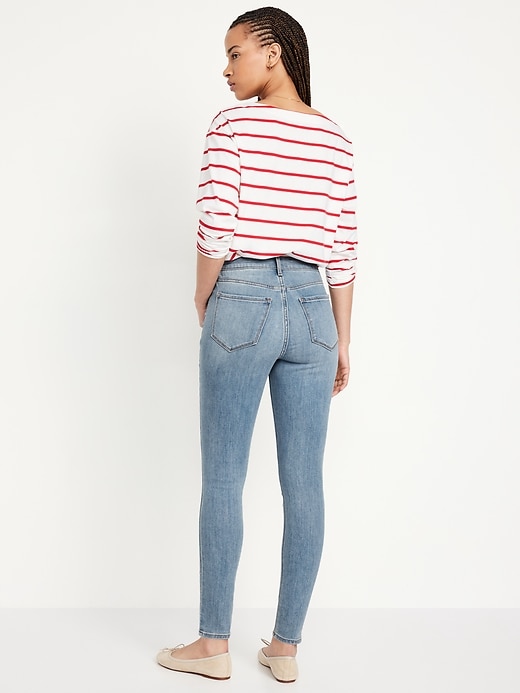 Image number 3 showing, High-Waisted Wow Super-Skinny Jeans