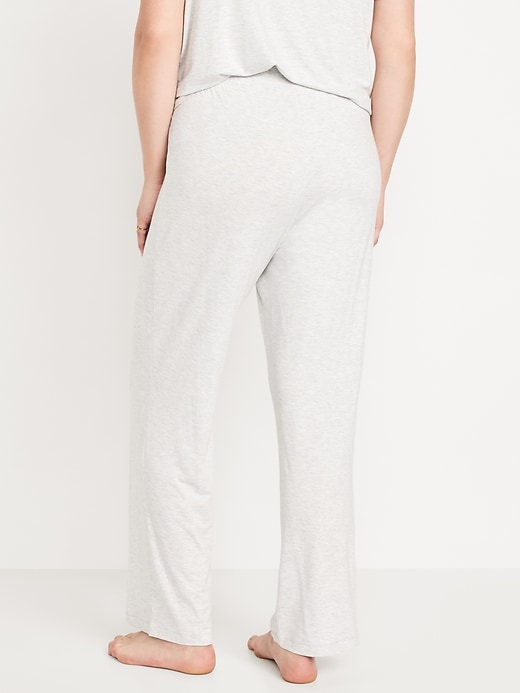 Image number 6 showing, Mid-Rise Knit Jersey Pajama Pant