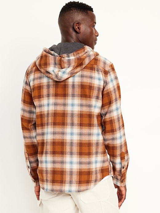 Image number 3 showing, Hooded Flannel Shirt