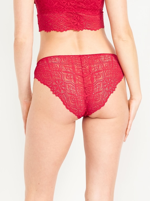 Image number 2 showing, Mid-Rise Lace Bikini Underwear