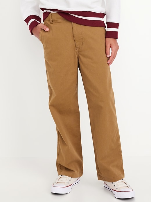 View large product image 1 of 4. Baggy Straight Leg Chino Pants for Boys