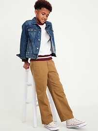 View large product image 3 of 4. Baggy Straight Leg Chino Pants for Boys