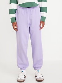 Image number 1 showing, Favorite Fleece High-Waisted Jogger Sweatpants for Girls