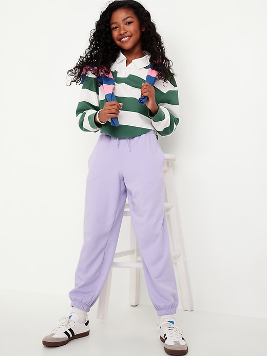 Image number 3 showing, Favorite Fleece High-Waisted Jogger Sweatpants for Girls