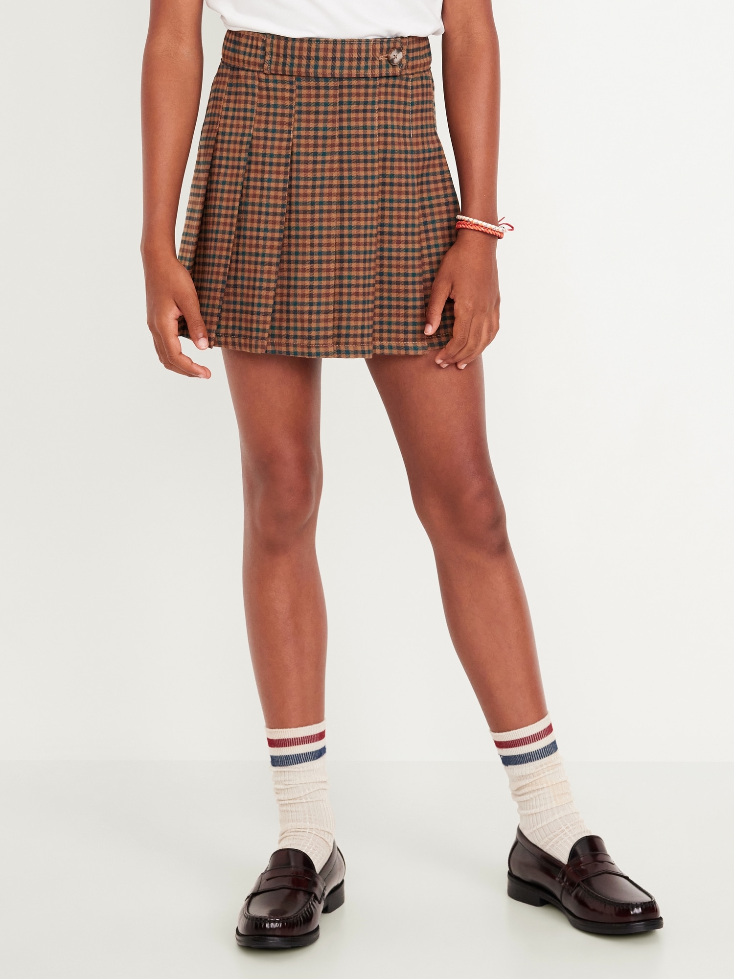 Plaid Pleated Skirt for Girls