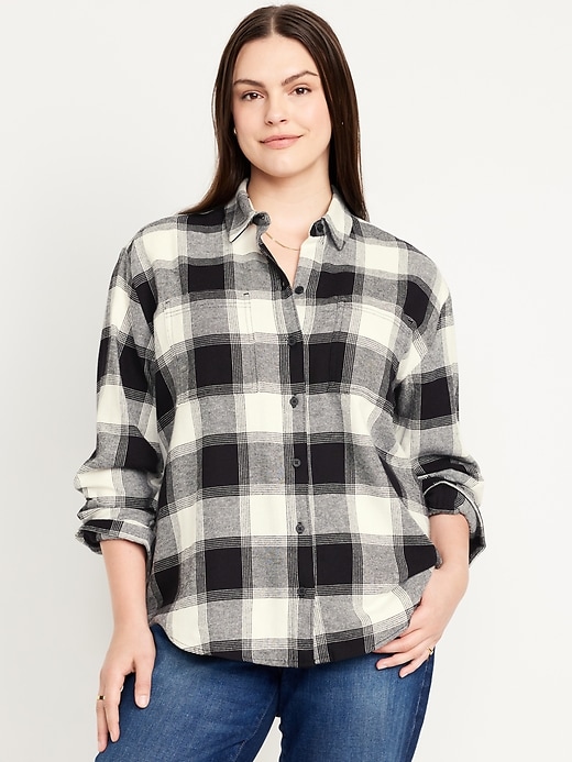 Image number 5 showing, Button-Down Flannel Tunic