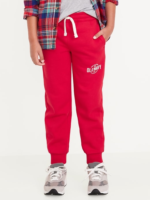 View large product image 1 of 4. Gender-Neutral Logo-Graphic Jogger Sweatpants for Kids