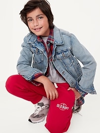 View large product image 3 of 4. Gender-Neutral Logo-Graphic Jogger Sweatpants for Kids