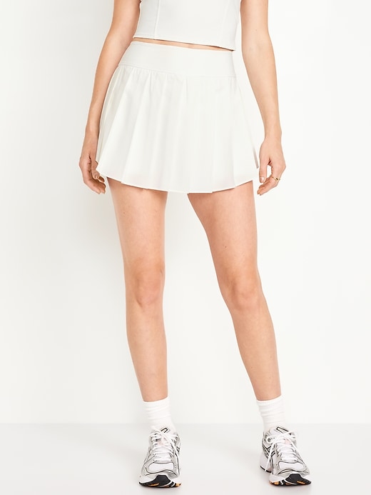 Image number 1 showing, High-Waisted StretchTech Pleated Skort