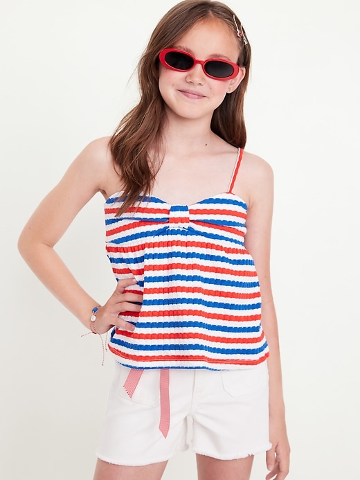 View large product image 1 of 3. Printed Bow Tank Top for Girls