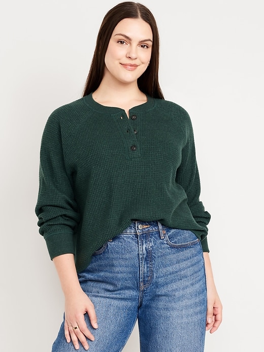 Image number 5 showing, Cozy Thermal-Knit Henley