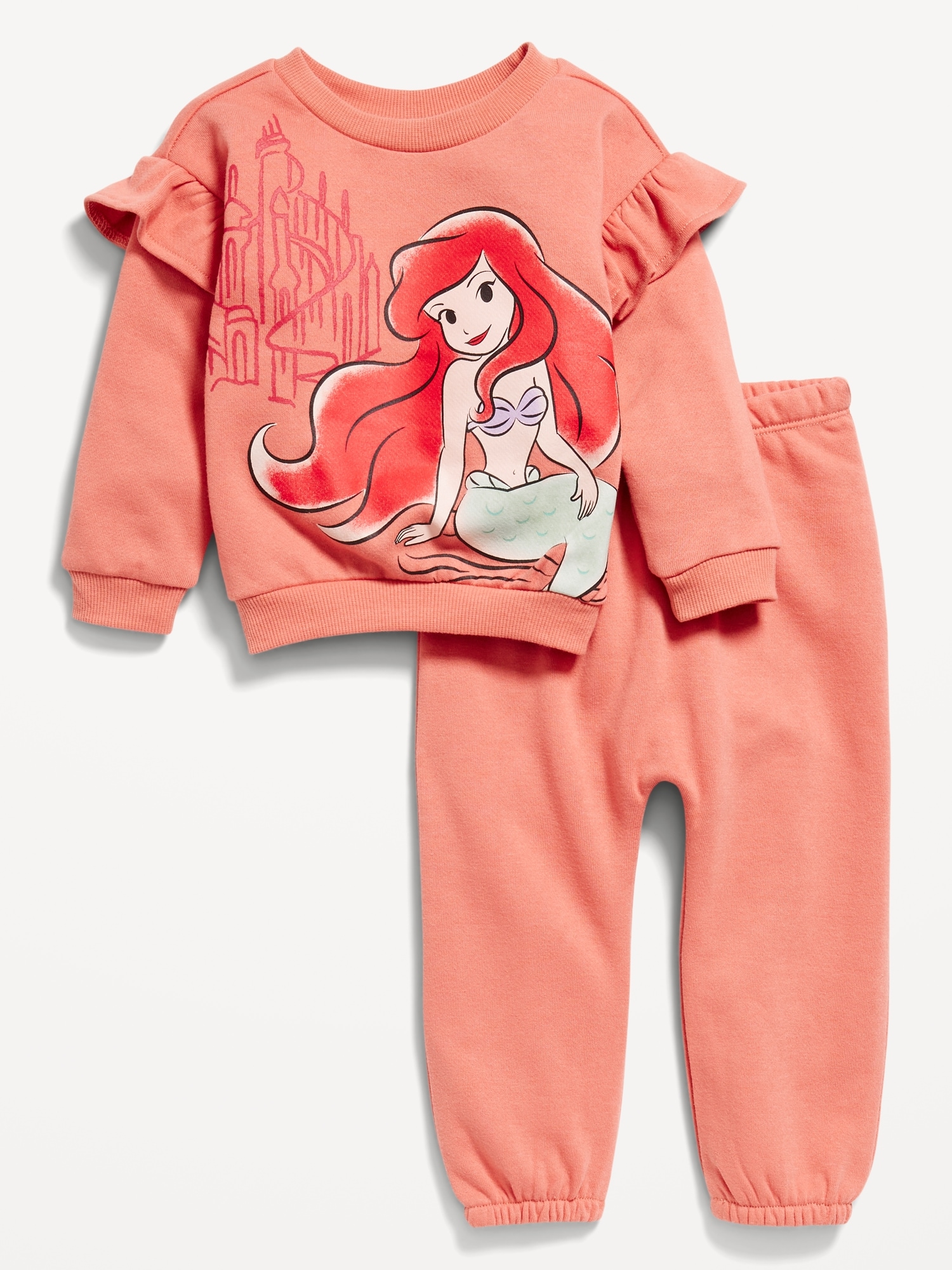 Disney© Ruffled Sweatshirt and Sweatpants Set for Baby