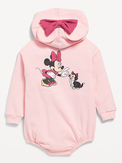 View large product image 2 of 2. Disney© Minnie Mouse Hooded One-Piece Romper for Baby