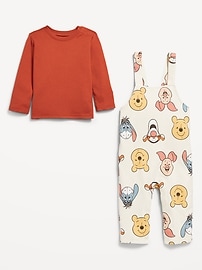 View large product image 3 of 3. Disney© Long-Sleeve T-Shirt and Overalls Set for Baby