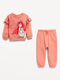 View large product image 3 of 3. Disney© Ruffled Sweatshirt and Sweatpants Set for Baby