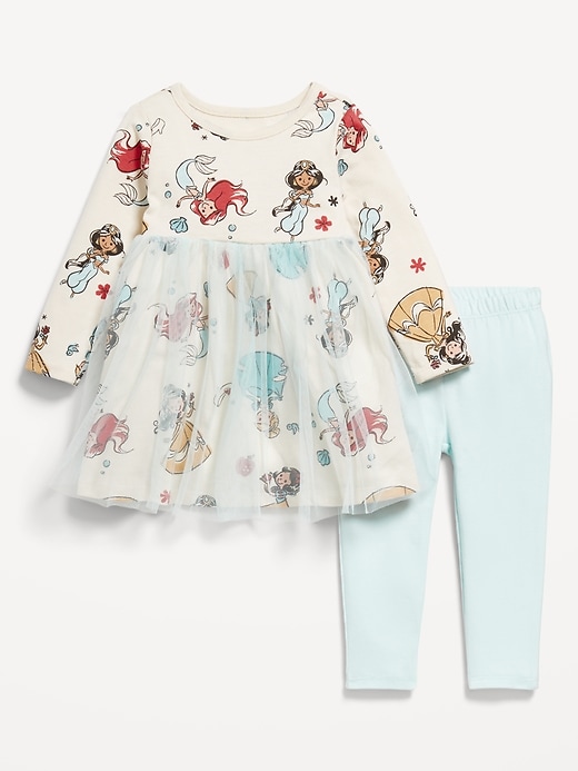 View large product image 1 of 3. Disney© Long-Sleeve Tulle Tutu Dress and Leggings Set for Baby