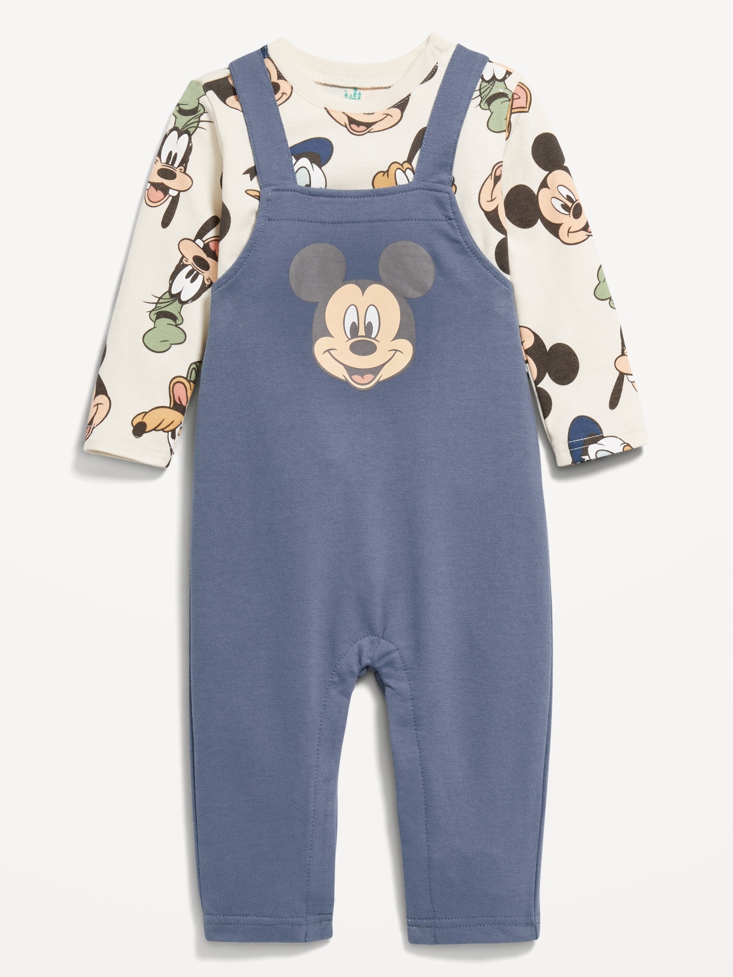 Disney© Long-Sleeve T-Shirt and Overalls Set for Baby