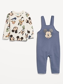 View large product image 3 of 3. Disney© Long-Sleeve T-Shirt and Overalls Set for Baby