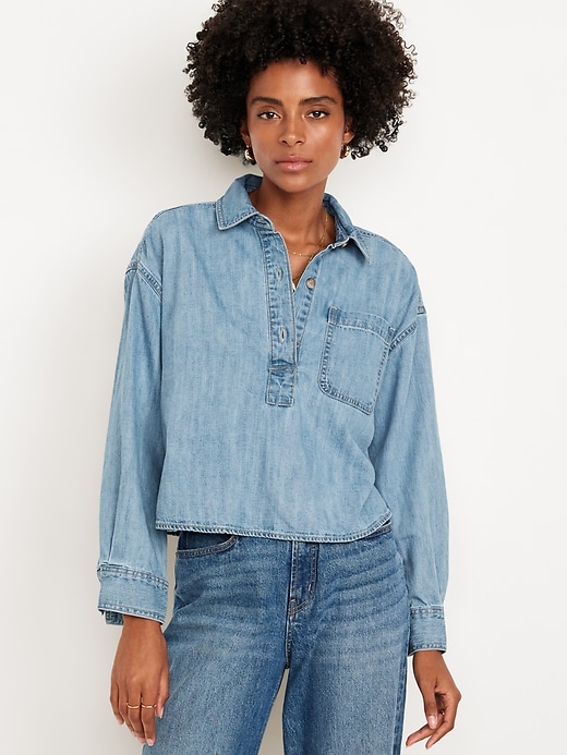 Image number 1 showing, Jean Popover Shirt