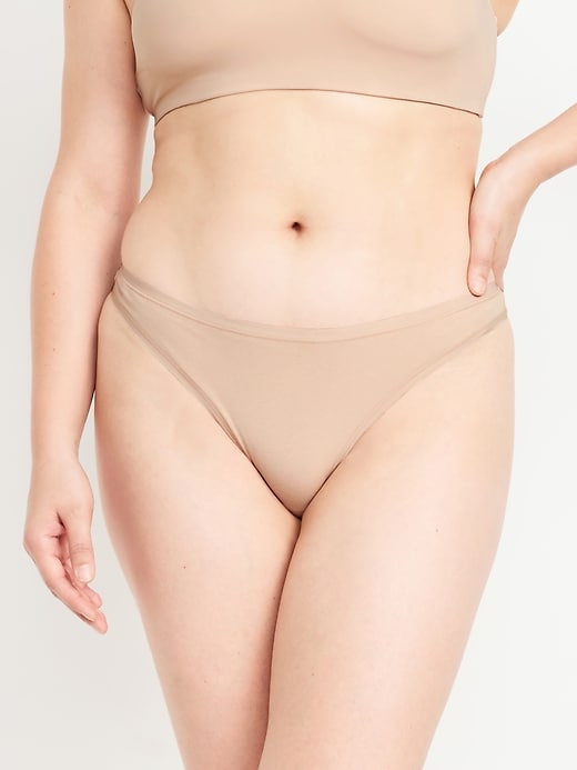 Image number 5 showing, Low-Rise Everyday Cotton Thong