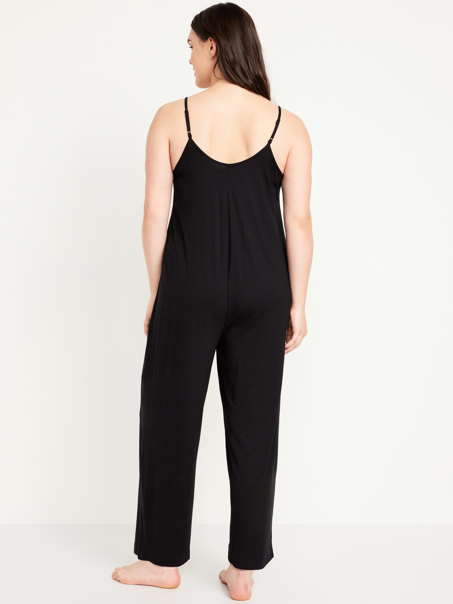 Женский комбинезон Old Navy Sunday Sleep Knit Jersey Jumpsuit, цвет: Blackjack — фото 6