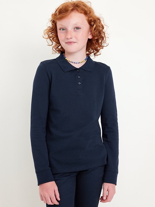 View large product image 1 of 3. Uniform Pique Polo Shirt for Girls