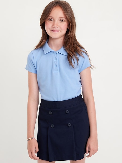 View large product image 1 of 4. Uniform Pique Polo Shirt for Girls