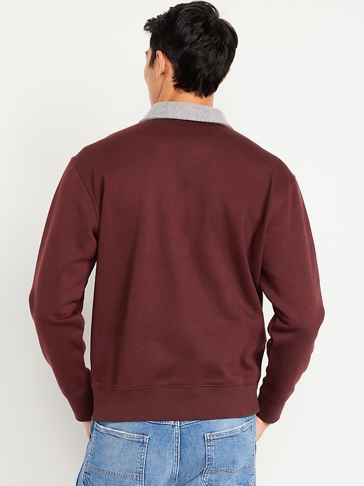 Image number 8 showing, Quarter-Zip Fleece Polo Sweater