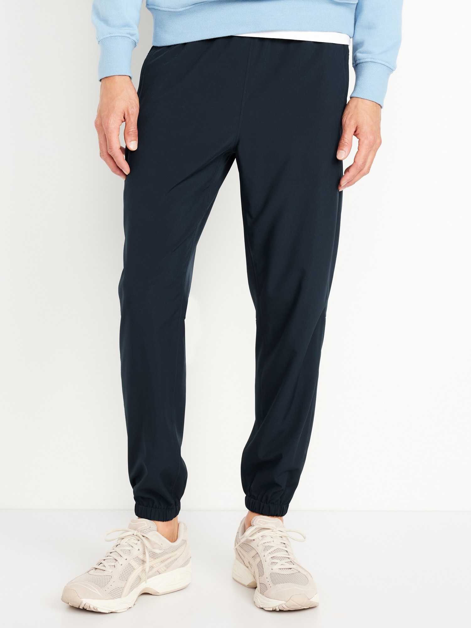 Navy twill joggers sale