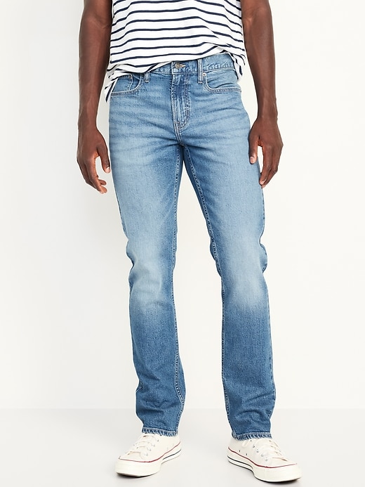 Image number 1 showing, Straight Five-Pocket Jeans
