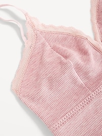 View large product image 3 of 8. Longline Waffle Bralette