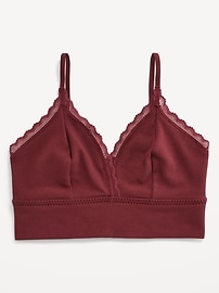 View large product image 4 of 8. Longline Waffle Bralette