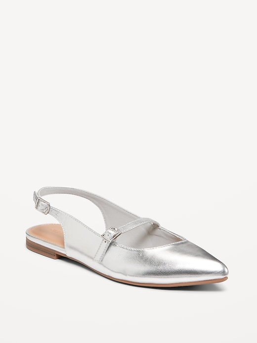 Image number 1 showing, Slingback Mary Jane Flats