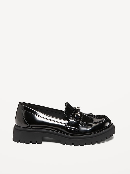 Image number 4 showing, Faux Leather Chunky Heel Loafers