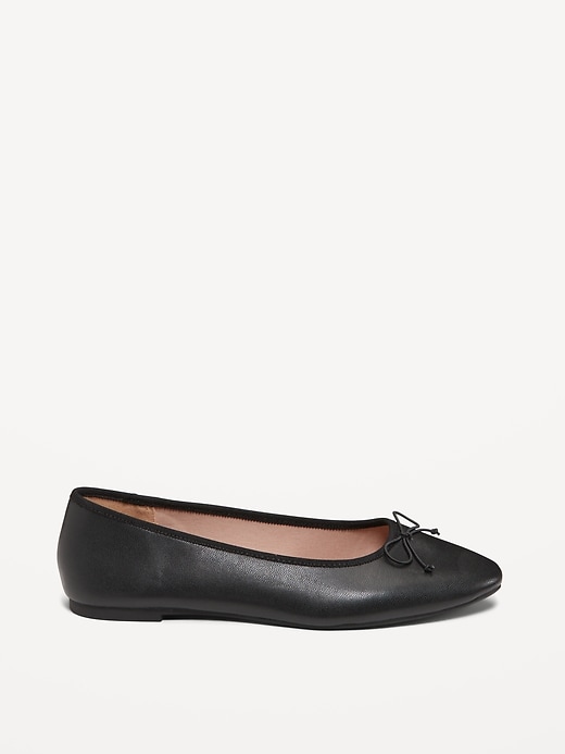 Image number 4 showing, Faux Leather Ballet Flat