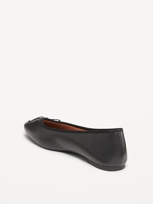 Image number 5 showing, Faux Leather Ballet Flat