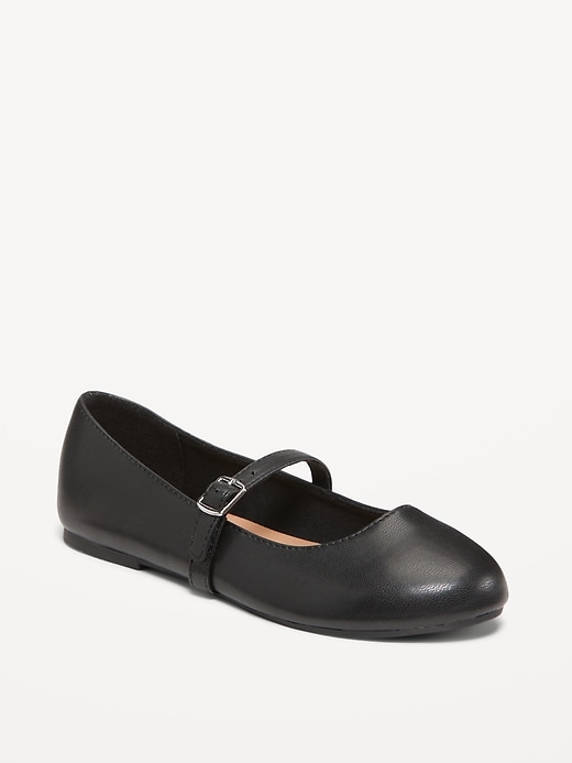 View large product image 1 of 4. Faux-Leather Ballet Flats for Girls